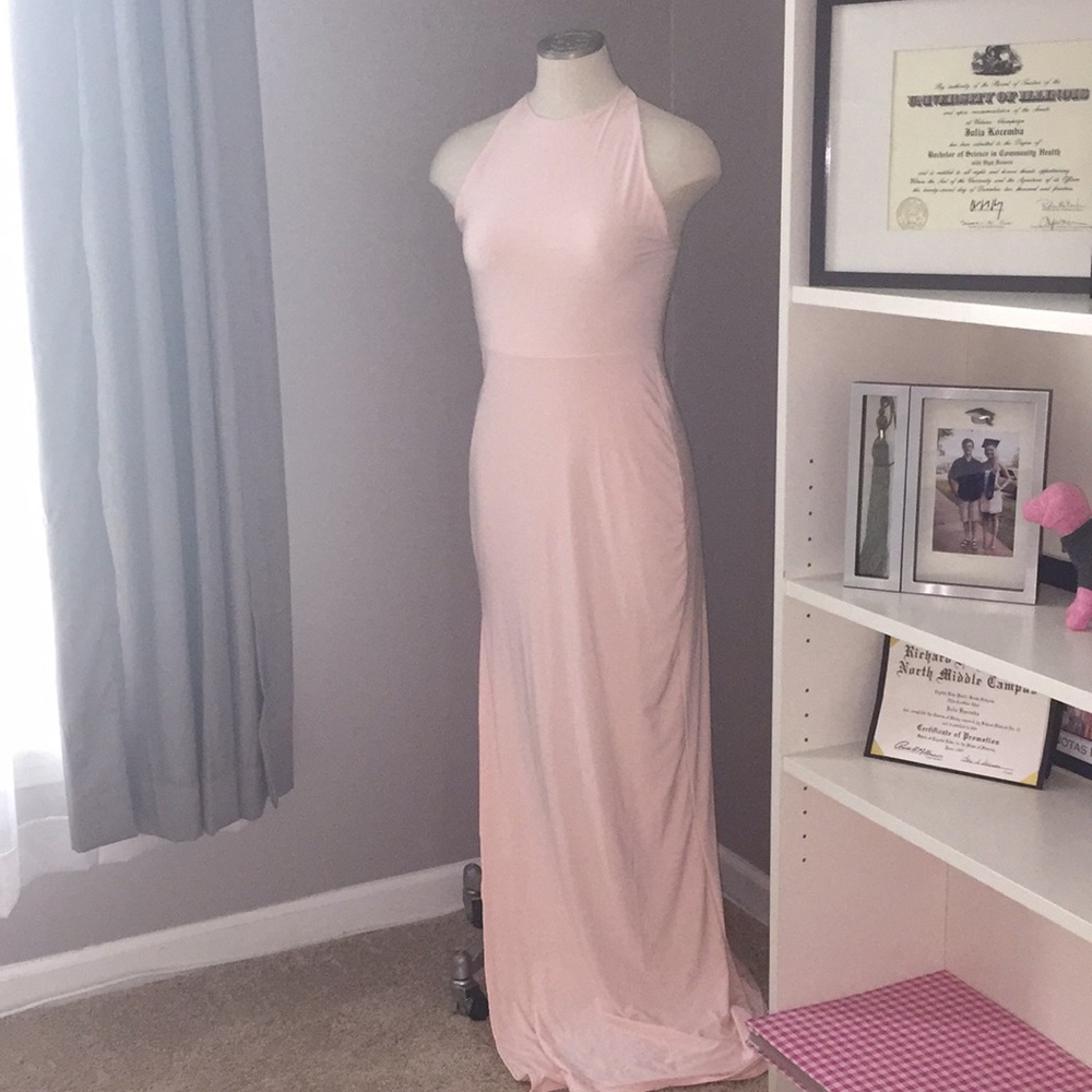 Missguided Pink Maxi Dress